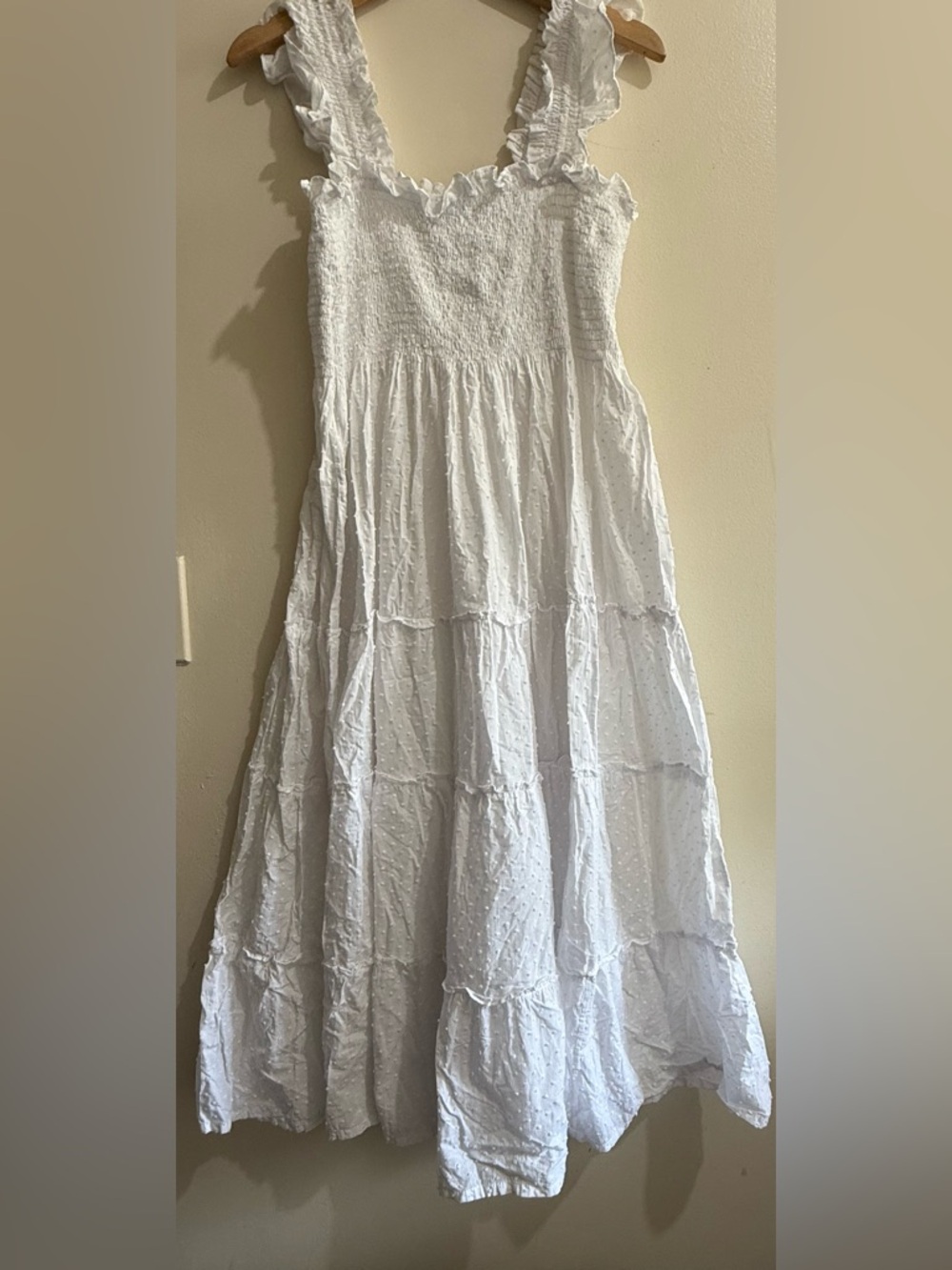 Hill House White Ruffle Strap Maxi Dress - Picture 5 of 5